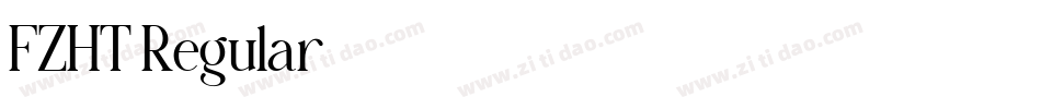 FZHT Regular字体转换